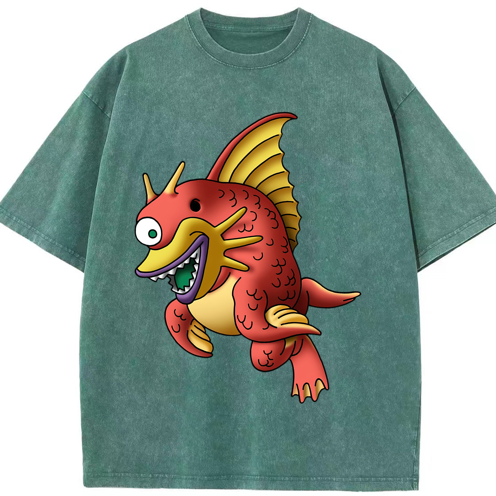 （画像用） ドラゴンクエスト Doragon Kuesuto Dragon Quest 綿100% ヴィンテージ風 半袖Tシャツ（フロントプリント）